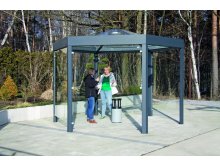 Pavilion fumatori cu acoperis bombat