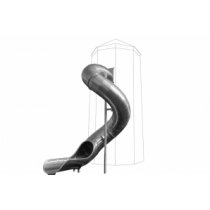 Tobogan inox tubular spiralat