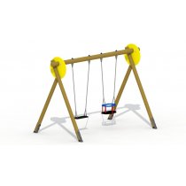 Leagan dublu din lemn 2m